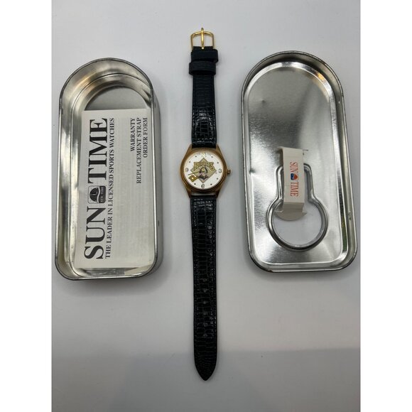 VTG Sun Glo By Sun Time Illuminating Watch Pittsburg Pirates MLB - SEE PHOTOS - Picture 7 of 12